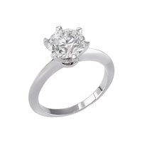 Anello Gazzola Gioielli Donna 6 Griffe - Tif in Oro bianco Diamante AN-221014-72-0.90G-GIA